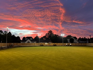 Red sky at night over the green in Sept 2026.