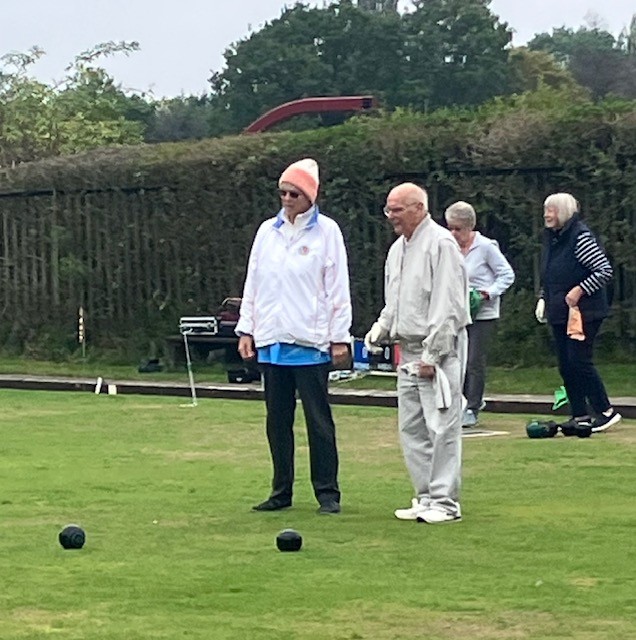 Lesley checking the head