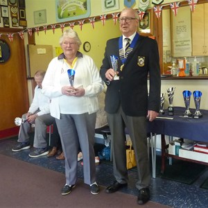 Pairs Runners up, Audrey Olliver and John Kinnard