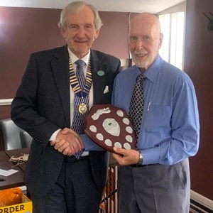 Arthur Denyer Shield - Winner - Dave Evans, presented by Allan Mecham