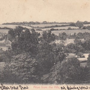 Alton from the hills - Postmarked  06.09.1905