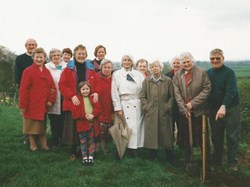 WI 50th centenary photo in the Parish Hall grounds