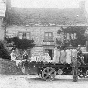 Steam lorry delivering flour to Dubben's Bakery