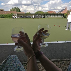 August watching bowls can be tough!
