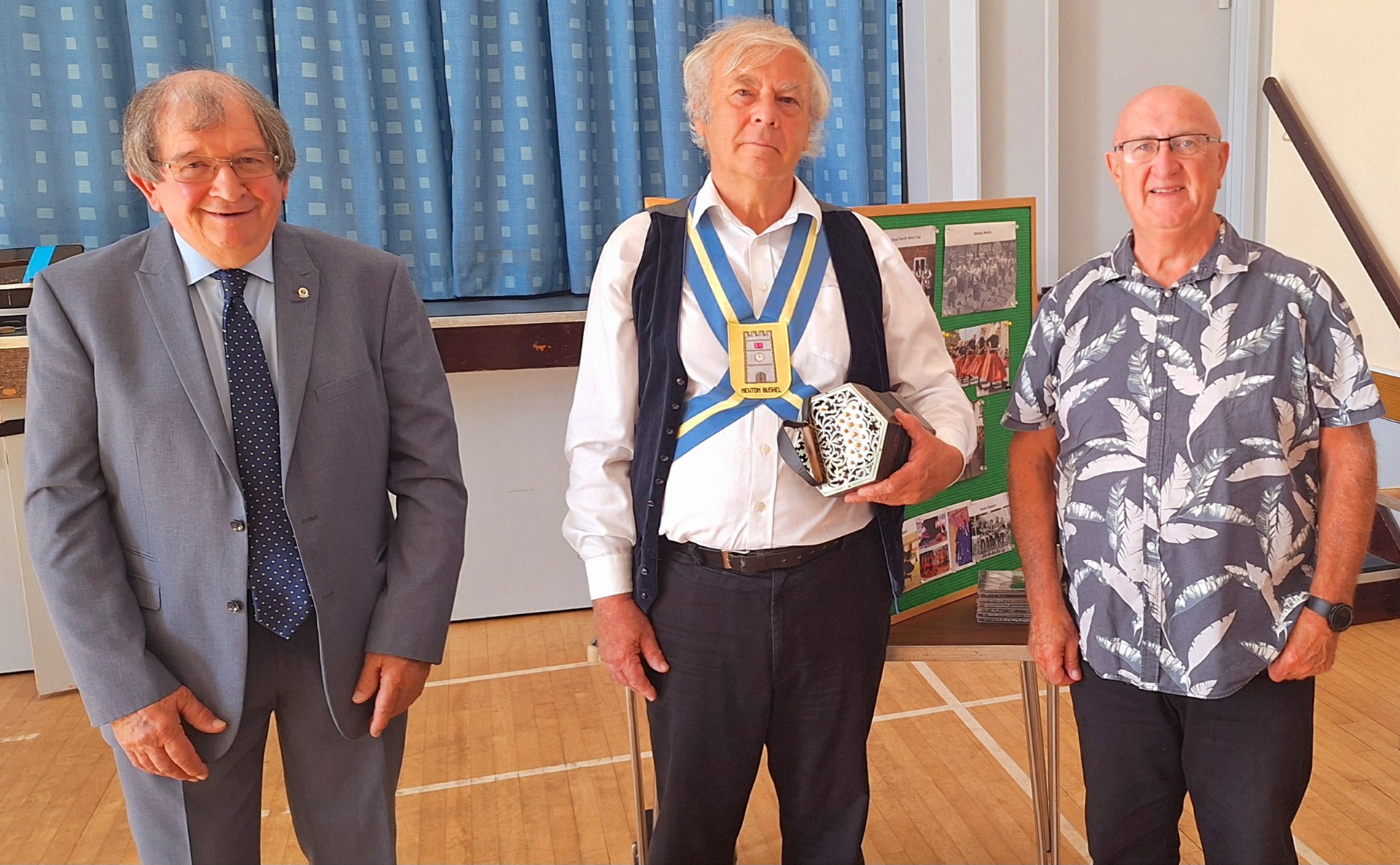 L-R - Chairman Dave Kirk, Speaker Steve Gill and Speaker Finder Chris Inch