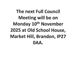 Brandon Town Council Notice Board