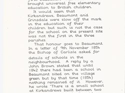 History of Kirkandrews school