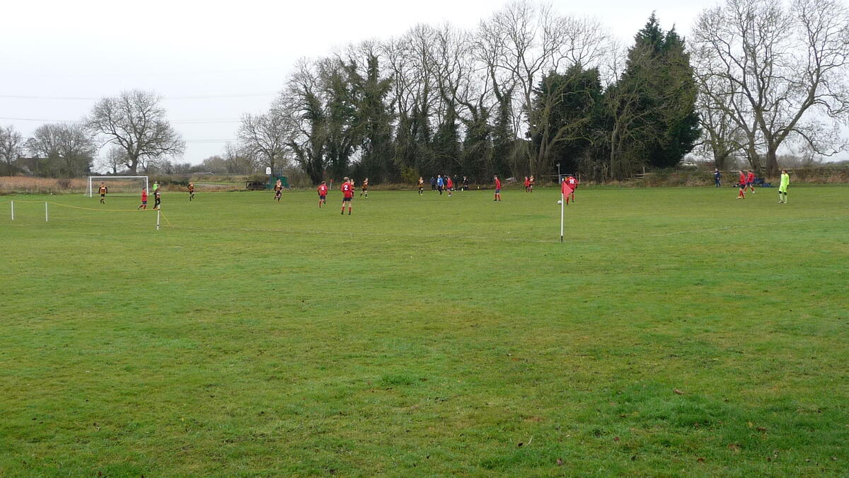 Football Match In Session on the full size pitch