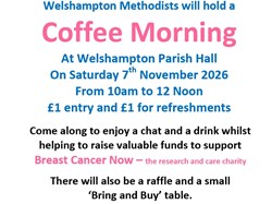 Welshampton & Lyneal Parish Hall Coffee Mornings