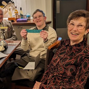 Clubman of the Year, Paul with Val and John.
