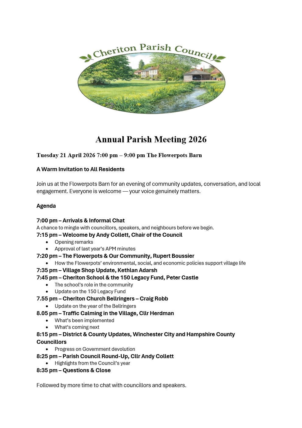 Cheriton Parish Council Home