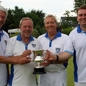 Nigel Holt, Graham Walford, Colin Vinter, Simon Toop. Essex County Fours winners 2016