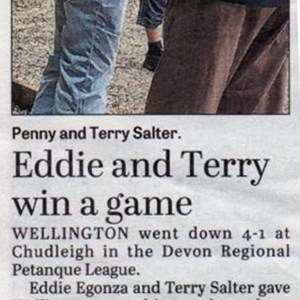 Wellington Petanque Club Press cuttings archive