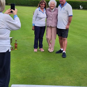 2nd Prize Sue Burbidge, Barry Cooper (no Sue Knight) with Ann Mathews