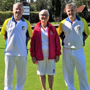 Stan Dale Finalists: Perry Foran and David Garside with marker Ann Middleton