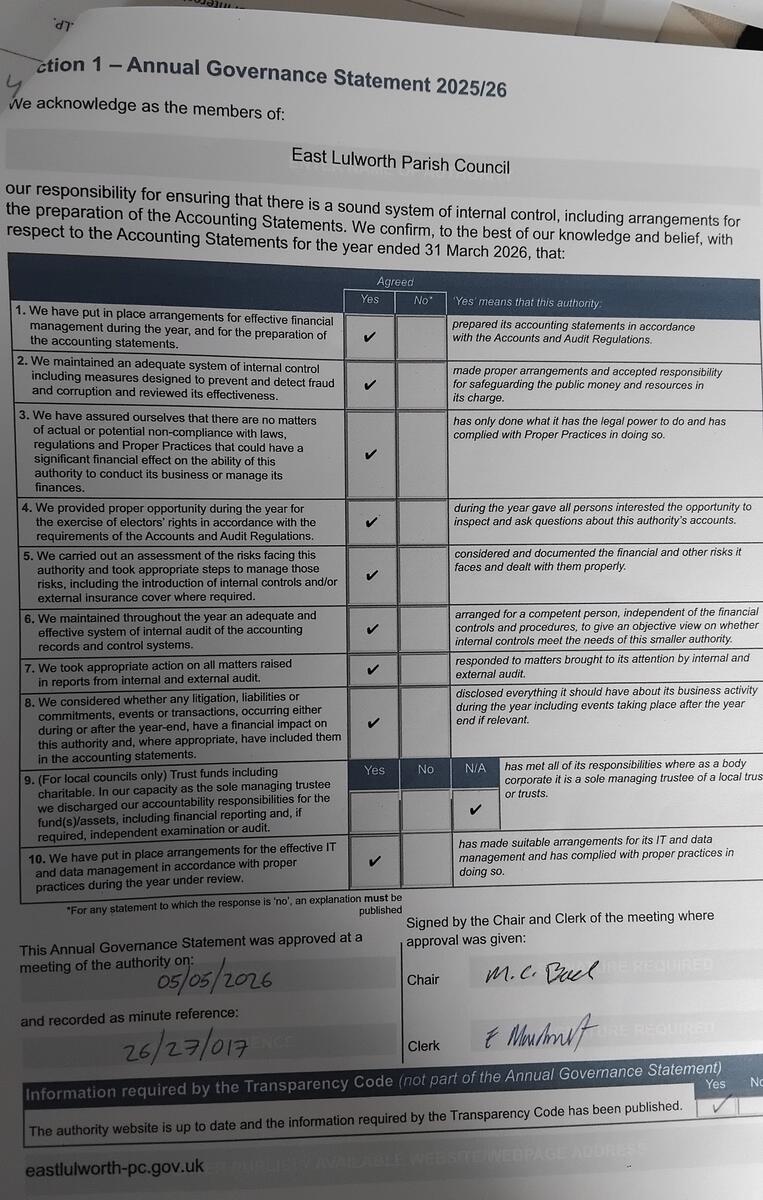 Annual Governance Statement 2025_26