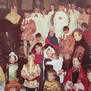 Nativity play in the church  early seventies.