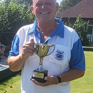Geoff Gair - Winner of Men's 2 wood Singles 2023