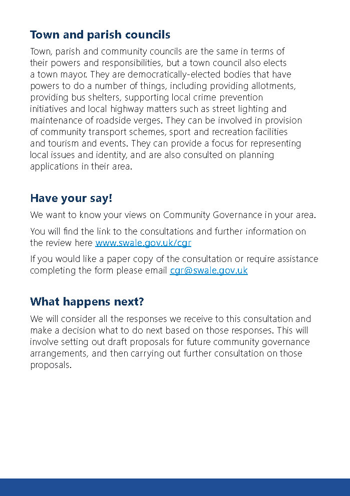 Iwade Parish Council Community Governance Review