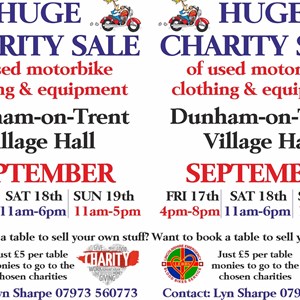 Dunham & District Village Hall HUGE CHARITY SALES