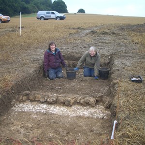 ...or the mud – still smiling!
