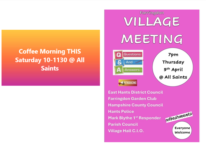 Farringdon Parish Council Hampshire Home