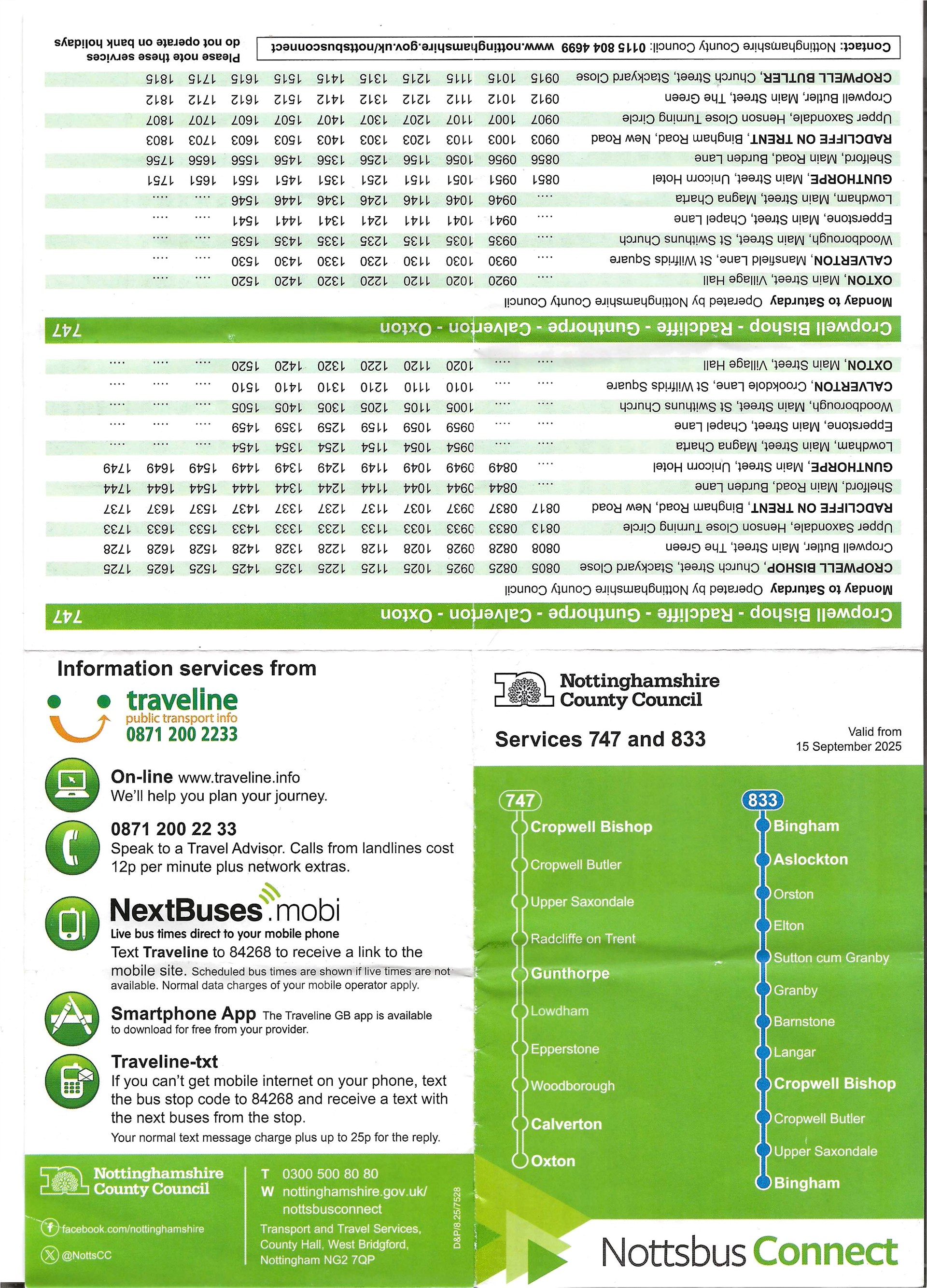 Gunthorpe Parish Council Transport links