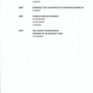Club Honours Page 2