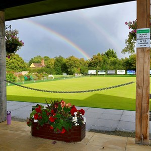 The rainbow ends at Gerry's house!