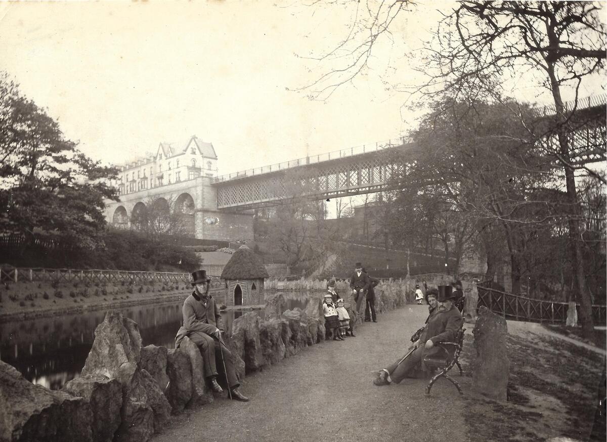 The pond in the late 1860's