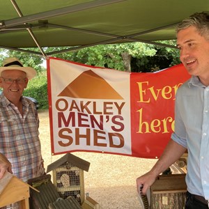 Eric Askew, Chair of OMS with Luke Murphy, MP
