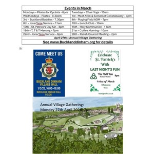 Buckland Dinham Virtual Notice Board