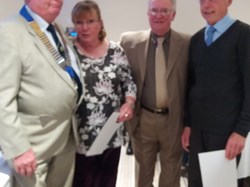 runners up Nowick, Jeannie Hutton, John Mitchell and Gordon Corby