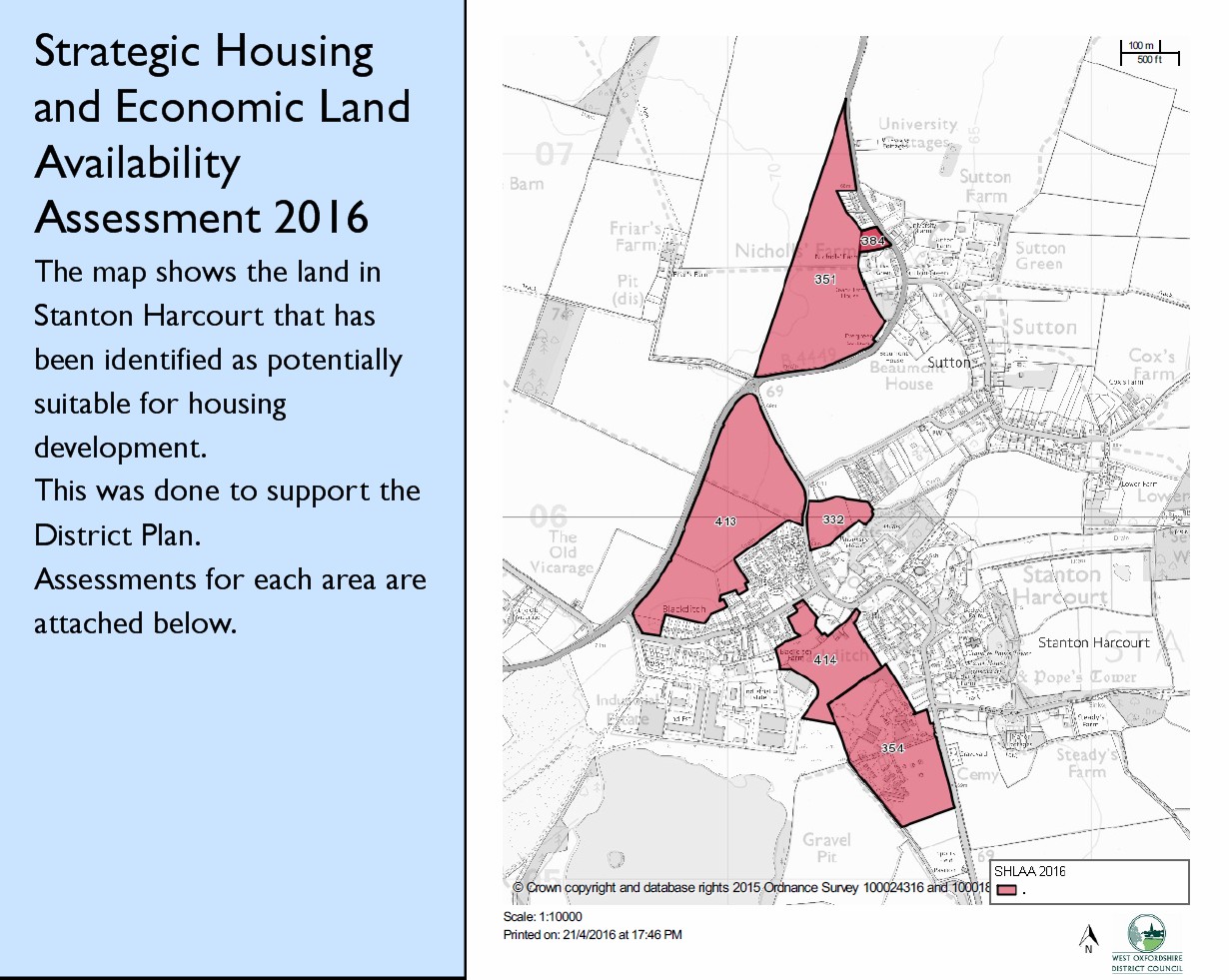 Stanton Harcourt and Sutton Community West Oxforshire District Plan