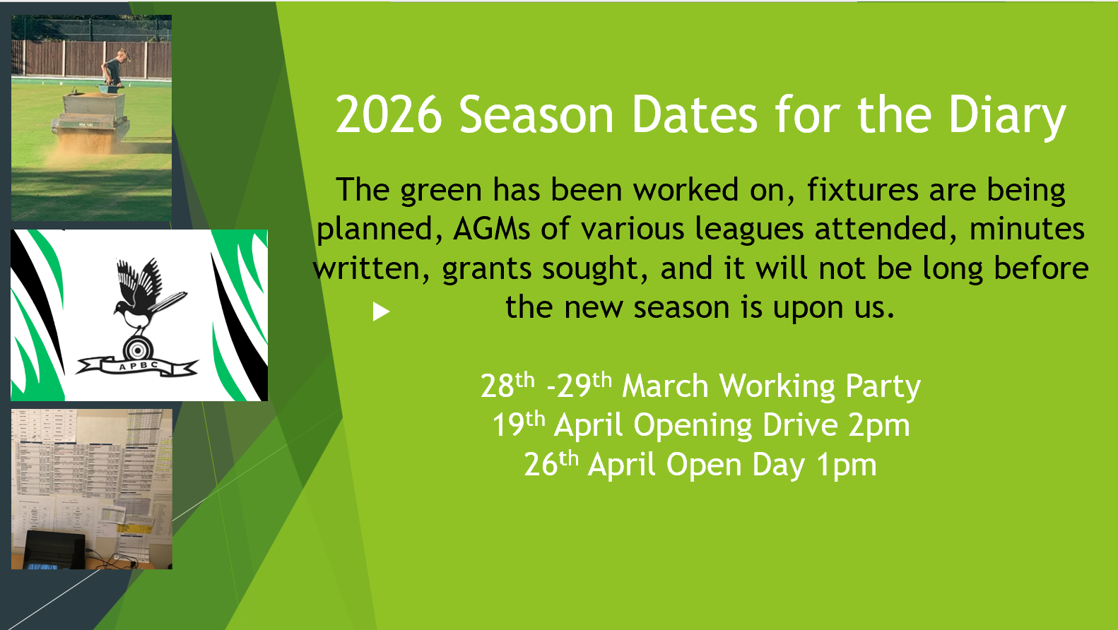 Aldiss Park Bowls Club Home