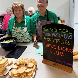 Crewe Lions Club Working with the homeless