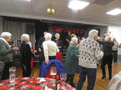 Members Dancing to Mike Harris music