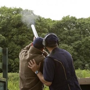 Clay pigeon shooting at Oakley Hall