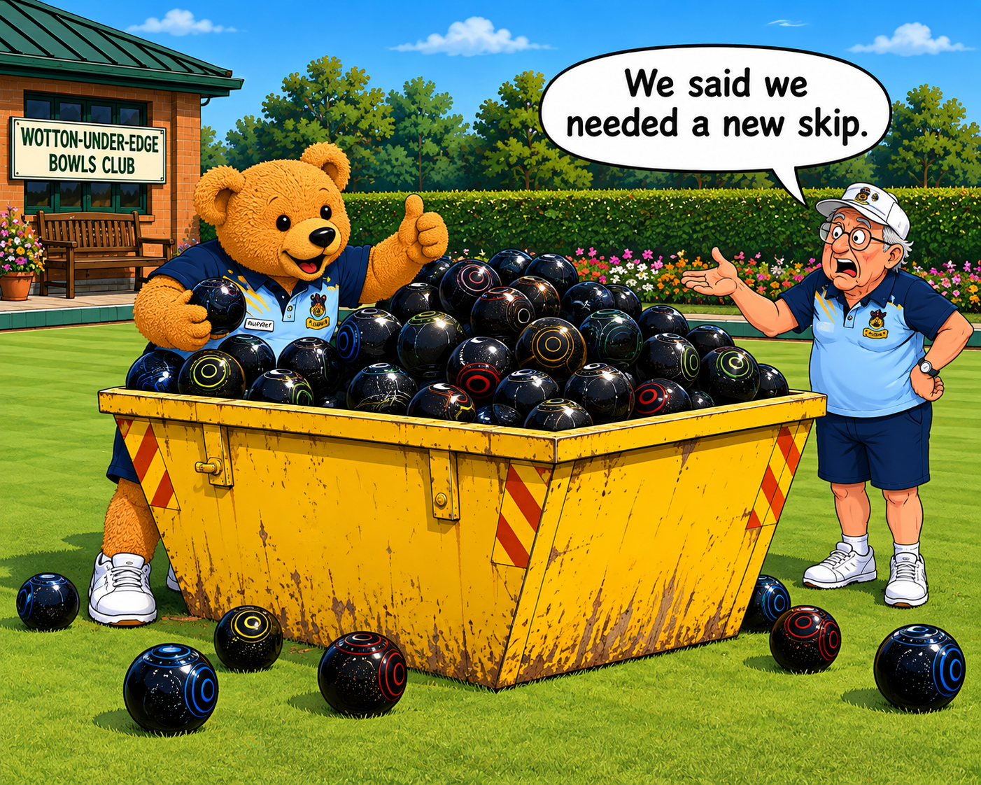 Wotton Bowls Club Rupert the Bowling Bear #3