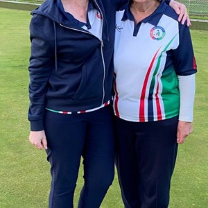 Linda & Kitty - Ladies Pairs Winners