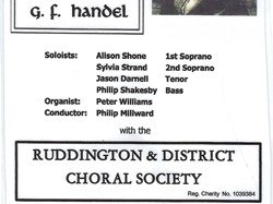 Ruddington and District Choral Society 60 year history