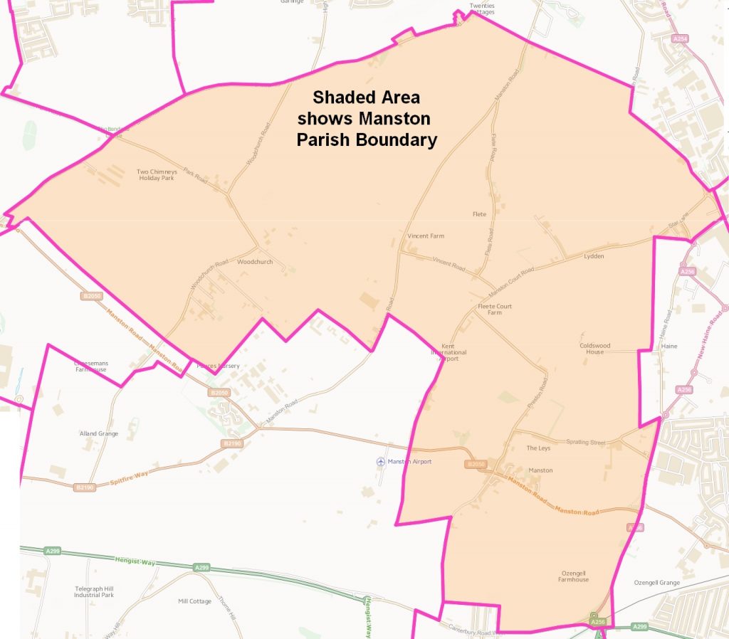 <b><center>Manston Parish Boundary</center></b>
