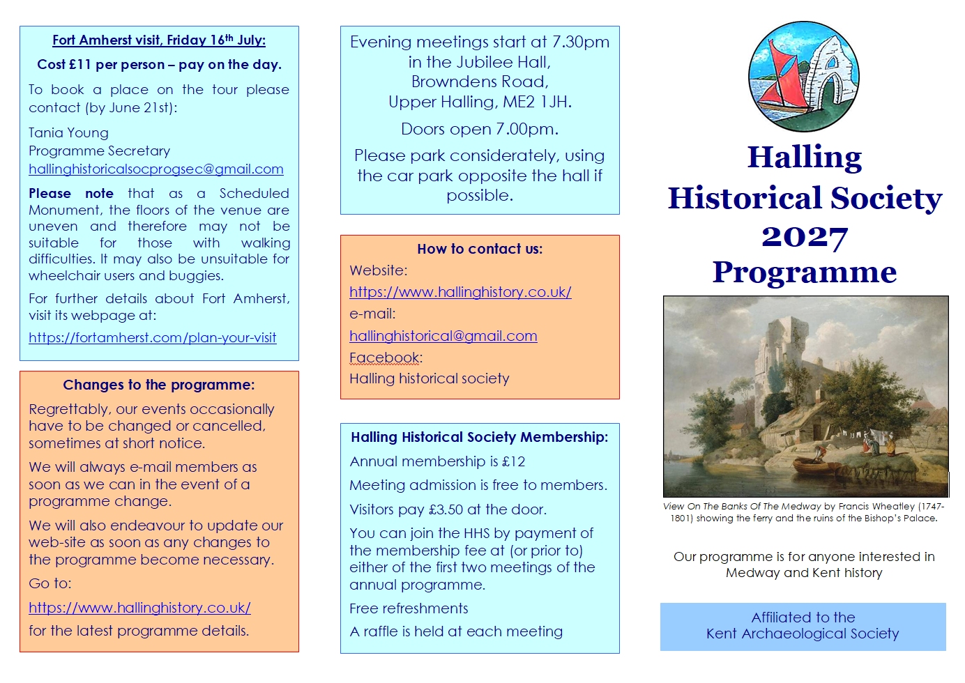 Halling Historical Society 2027 Programme