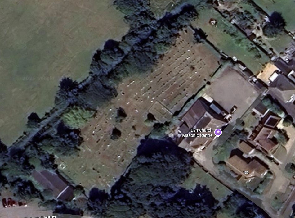 Click on the image for burial plots map