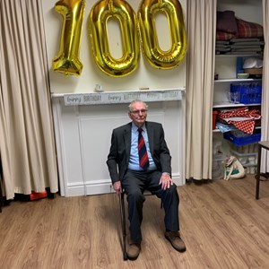 Berwick St James Parish Stan Palmer's 100th Birthday Party