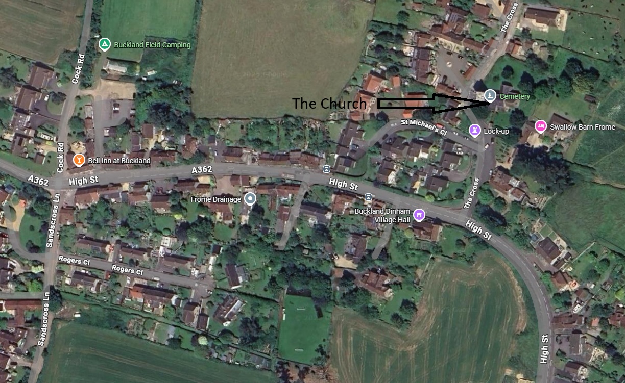 Buckland Dinham Location Map