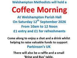 Welshampton & Lyneal Parish Hall Coffee Mornings