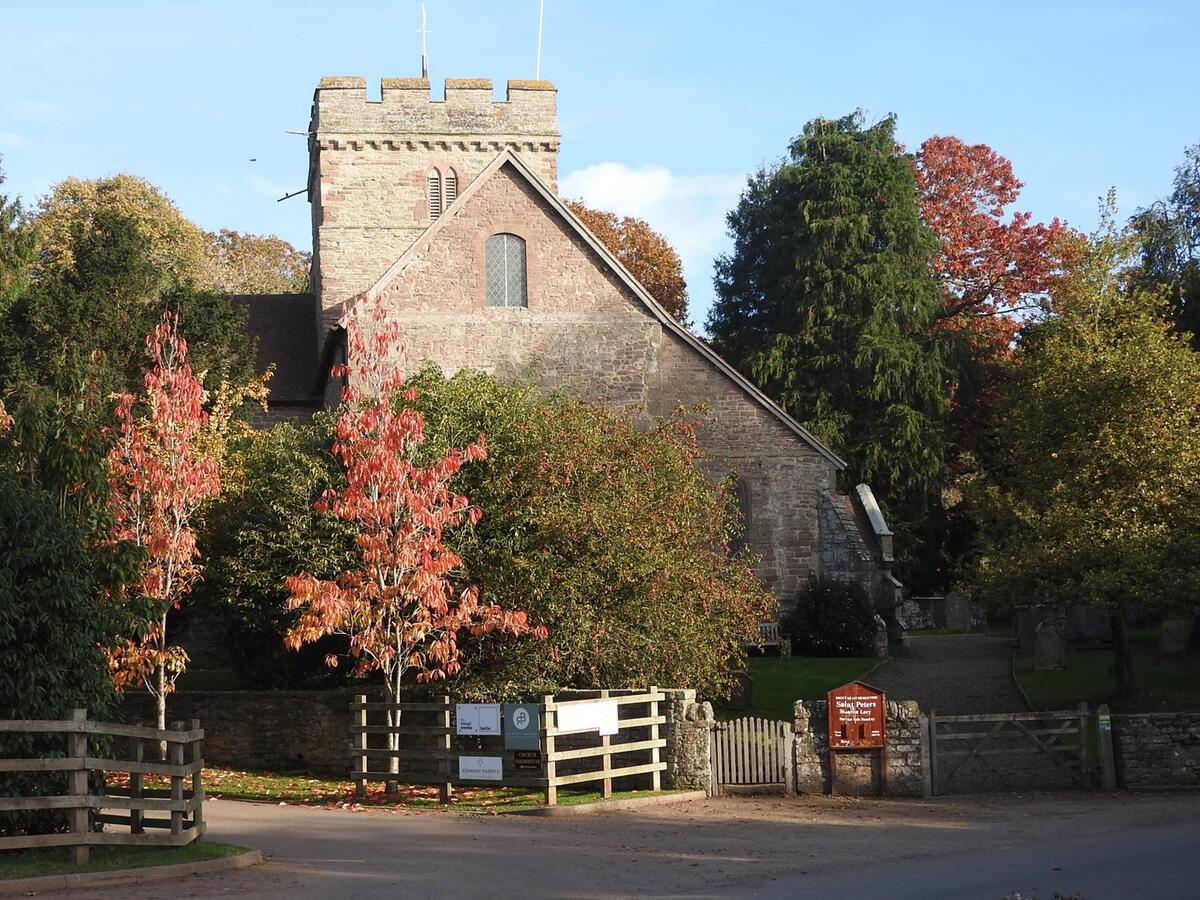 Stanton Lacy Church in Autumn