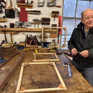 Bob Cooper who's introduced arts and crafts at the Shed