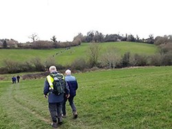 There was good walking and more lovely countryside to cover after lunch for the main group after cut-off; we really enjoyed the route Graham had chosen. ©RW